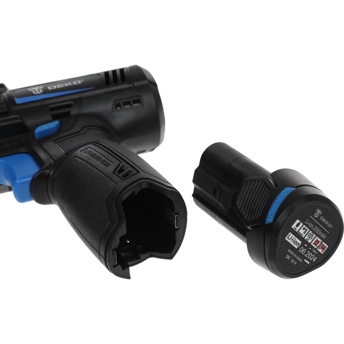 Дрель-шуруповерт Deko GCD12DU, черный