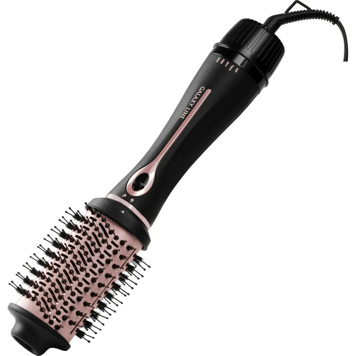 Фен-щетка Galaxy Line GL 4412 (Цвет: Black / Pink)