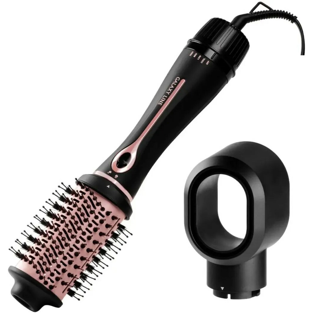 Фен-щетка Galaxy Line GL 4412 (Цвет: Black / Pink)