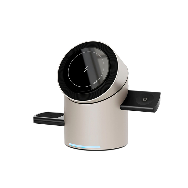 Беспроводное зарядное устройство VLP Tower Power 3in1 MagSafe для Apple (Цвет: Natural Titanium) Беспроводное зарядное устройство VLP Tower Power 3in1 MagSafe для Apple (Цвет: Natural Titanium)