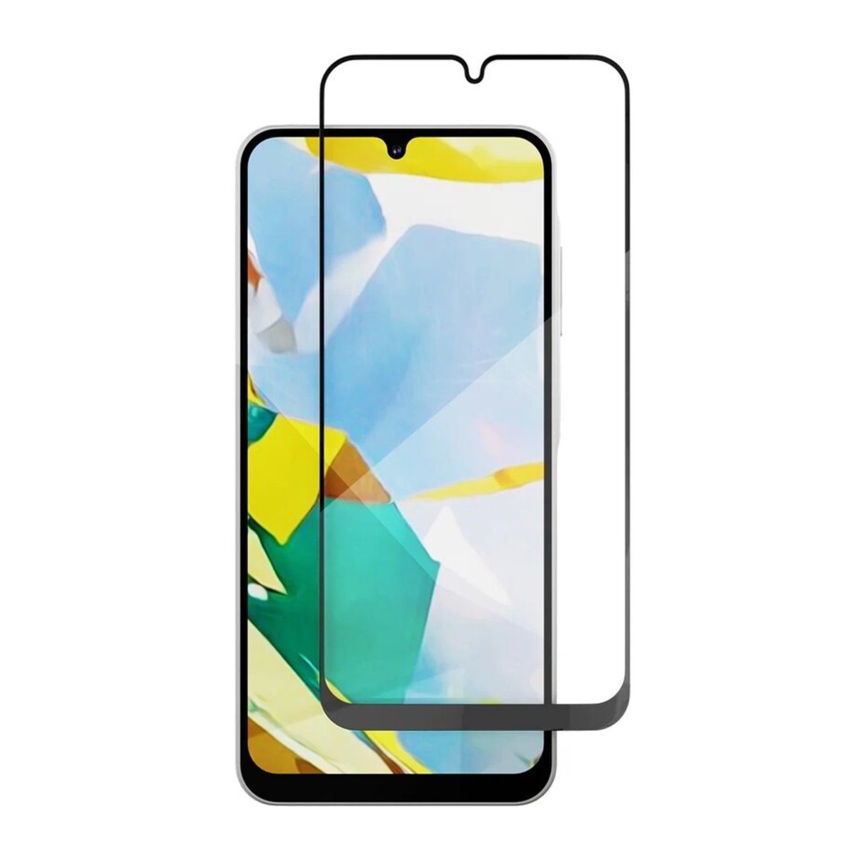 Защитное стекло VLP Tempered Aluminocilicate Glass для смартфона Samsung Galaxy A15/A25 (Цвет: Black)