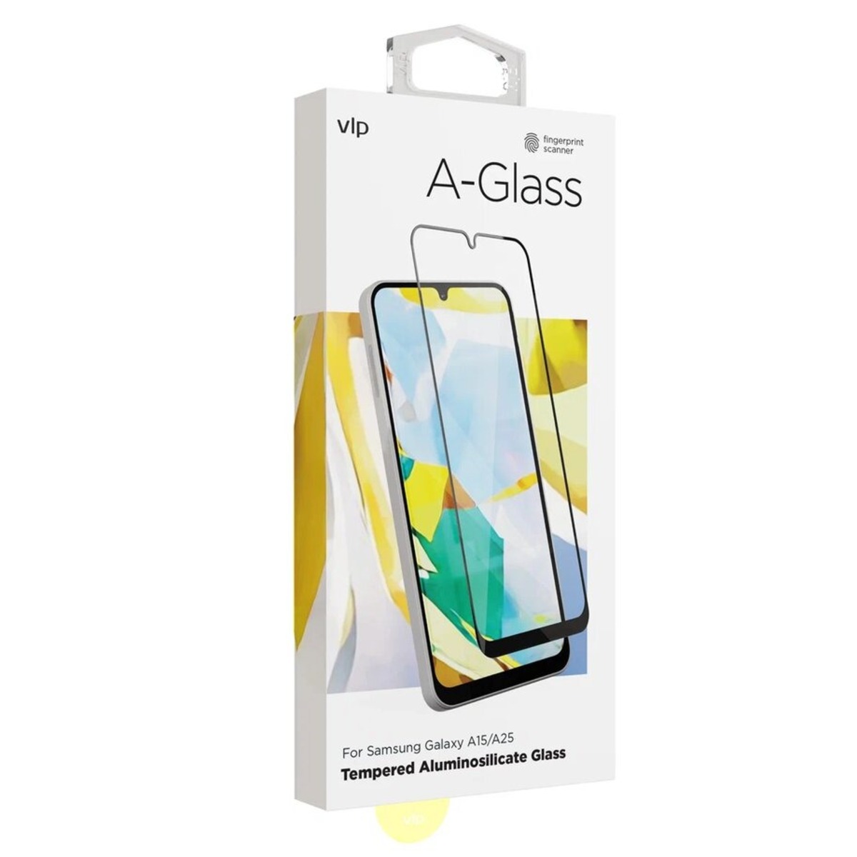 Защитное стекло VLP Tempered Aluminocilicate Glass для смартфона Samsung Galaxy A15/A25 (Цвет: Black)