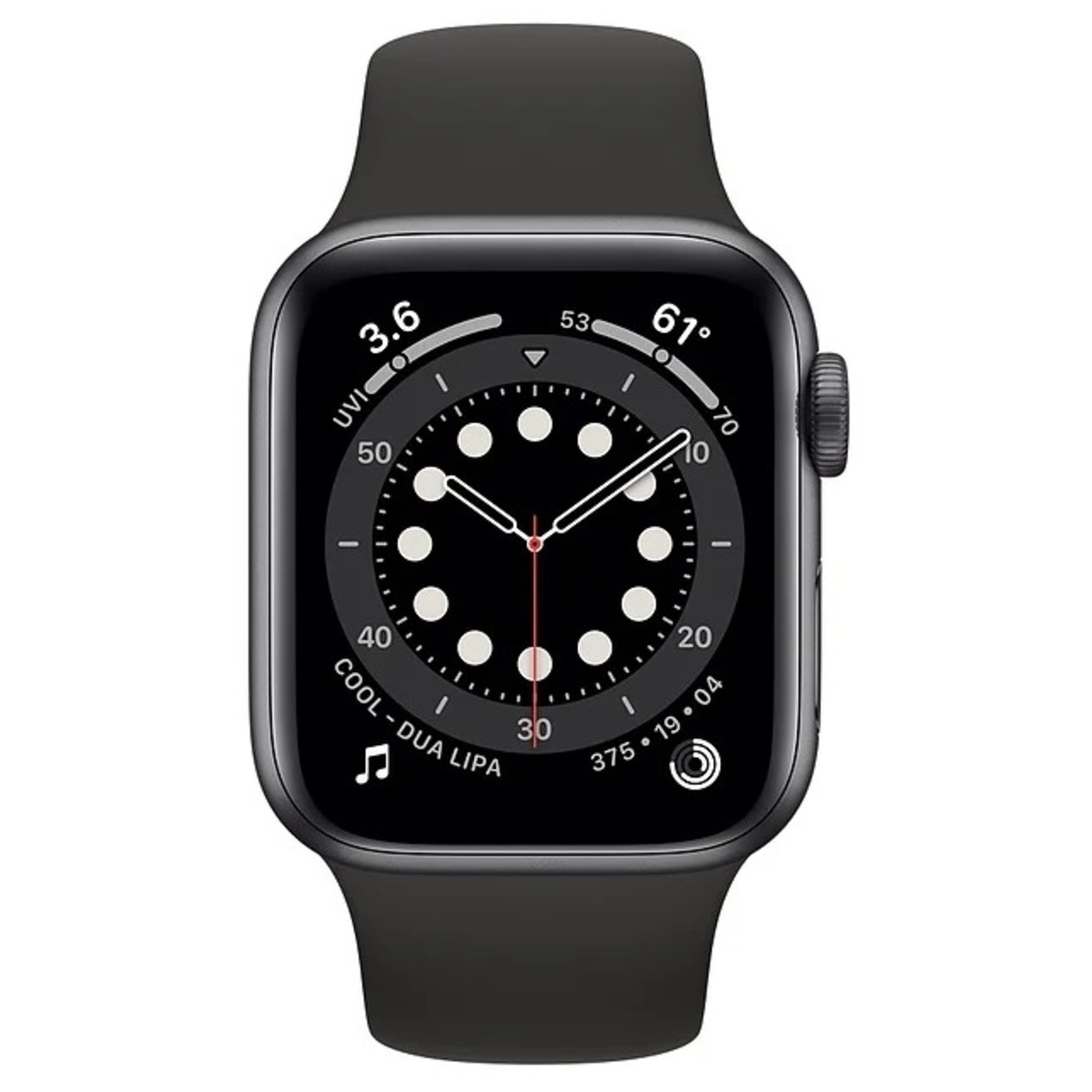 Умные часы Apple Watch Series 6 GPS 40mm Aluminum Case with Sport Band (Цвет: Space Gray/Black)