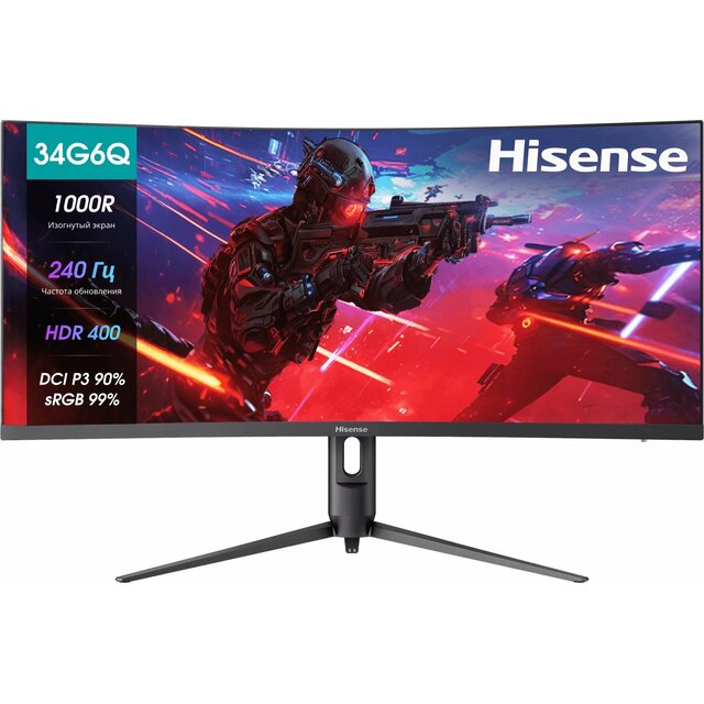 Монитор Hisense 34" 34G6Q PRO (Цвет: Gray)