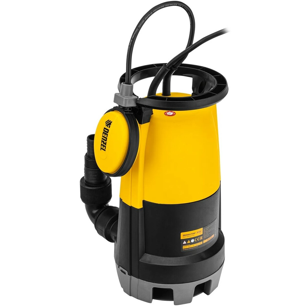 Садовый насос дренажный Denzel DP450S (Цвет: Yellow/Black)