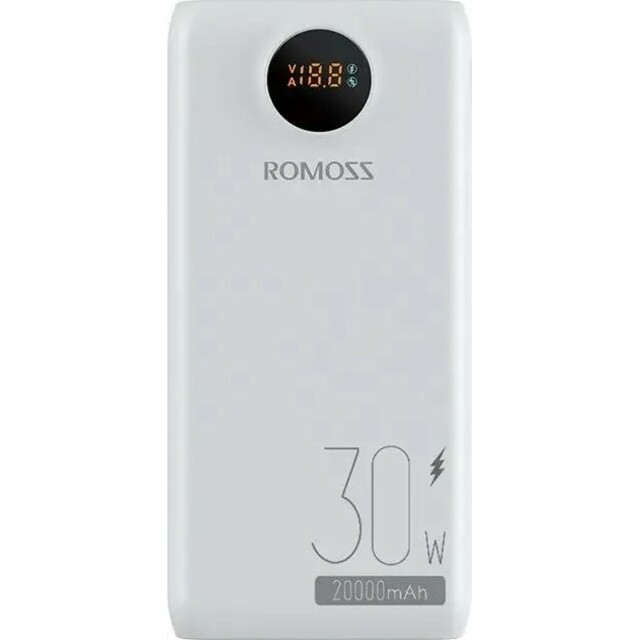 Внешний аккумулятор Romoss PowerBank SW20S Pro 20000mAh, белый