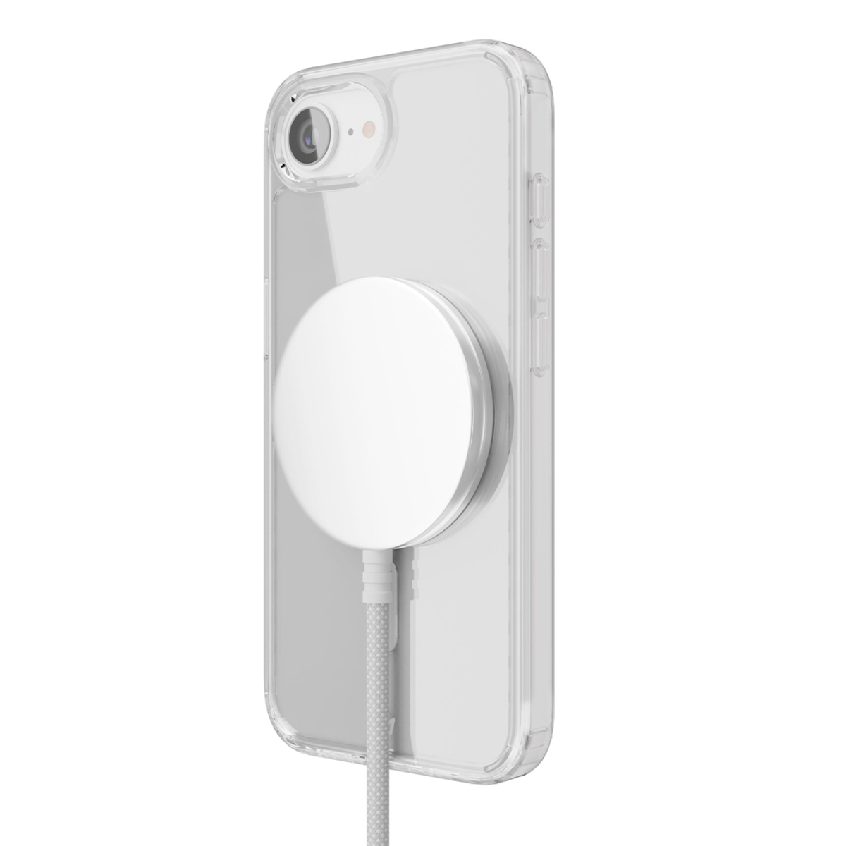 Чехол-накладка VLP Crystal Case Magsafe для смартфона Apple iPhone 16e (Цвет: Transparent)