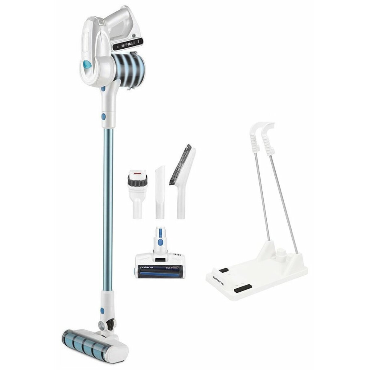 Пылесос ручной Polaris PVCS 4000 HandStick Pro (Цвет: White / Blue)