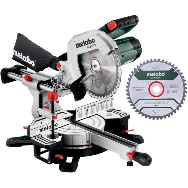 Торцовочная пила Metabo KGS 254 M set (Цвет: Green)