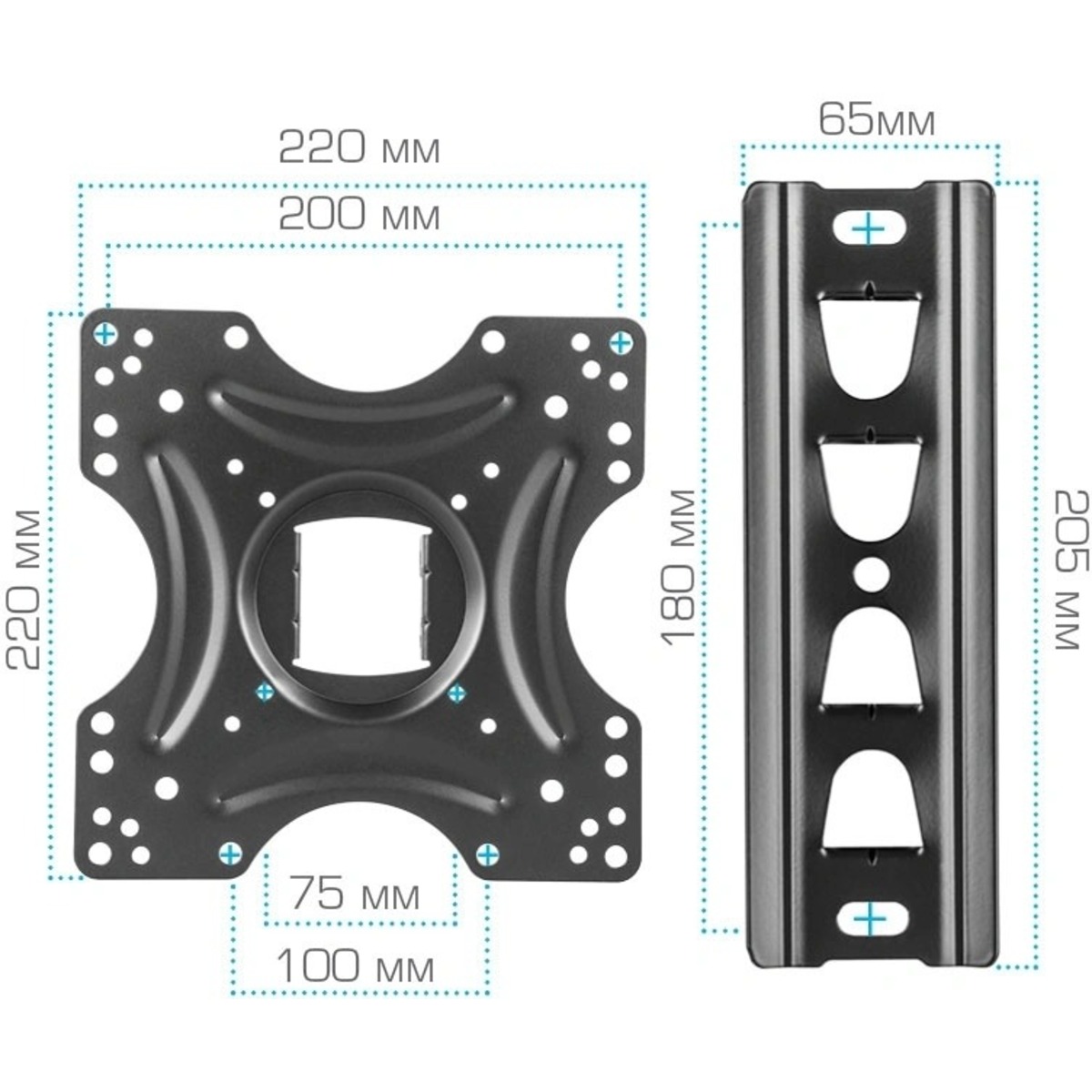 Кронштейн для телевизора Arm Media LCD-405, черный
