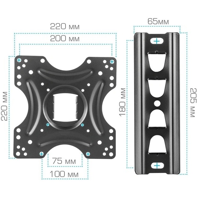 Кронштейн для телевизора Arm Media LCD-405, черный Кронштейн для телевизора Arm Media LCD-405, черный
