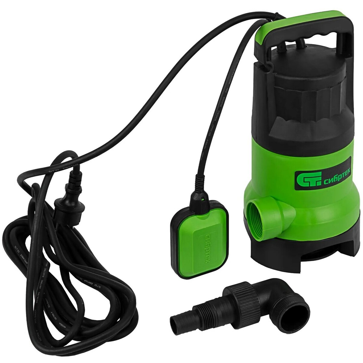 Садовый насос дренажный Сибртех СДН800-35 (Цвет: Green/Black)