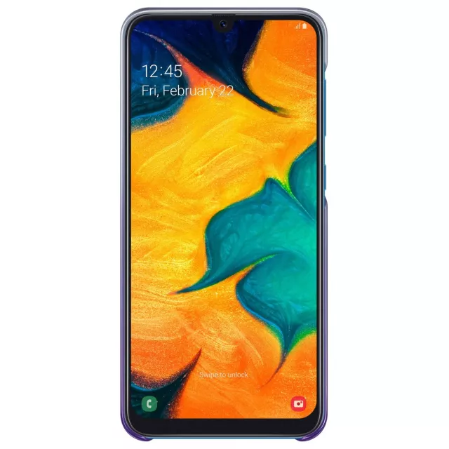 Чехол-накладка Samsung Gradation Cover для смартфона Samsung Galaxy A30 (Цвет: Violet)