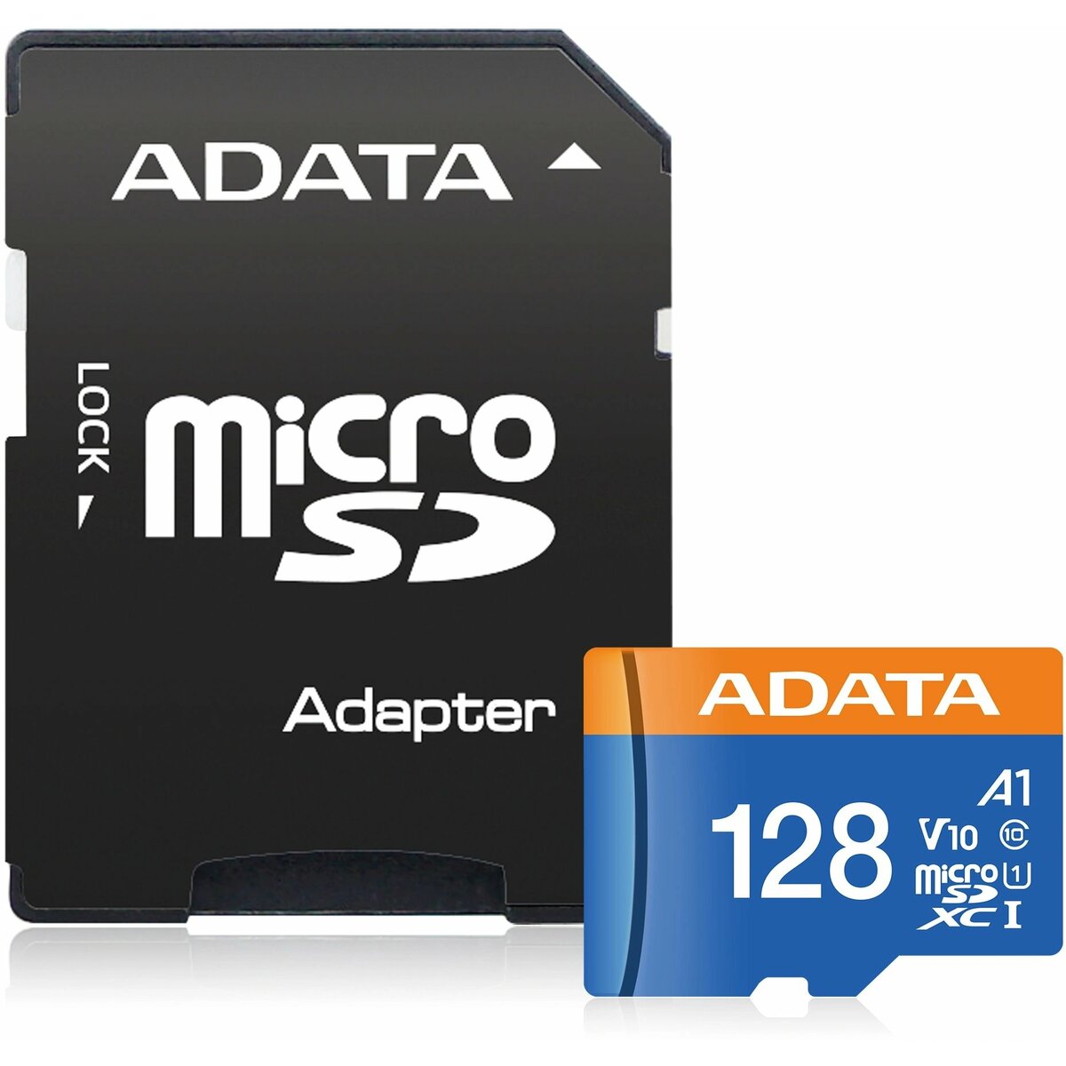 Карта памяти microSDXC 128GB A-Data AUSDX128GUICL10A1-RA1 Premier Pro + adapter, черный