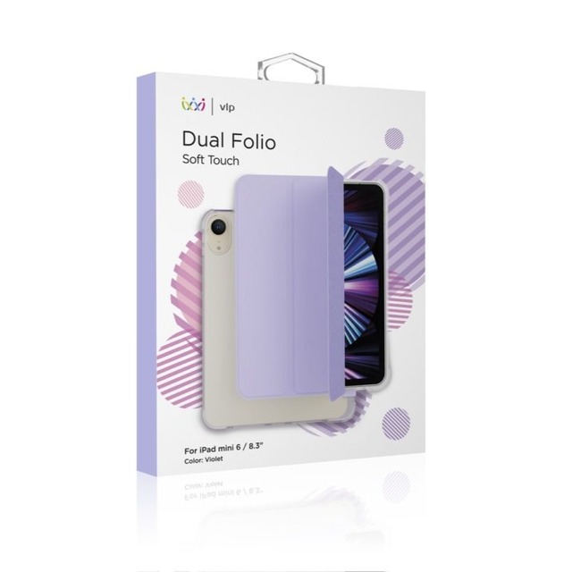 Чехол-книжка VLP Dual Folio with Penсil slot для iPad Mini 6 8.3  (Цвет: Violet)