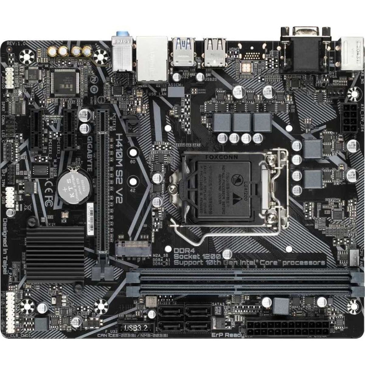 Материнская плата Gigabyte H410M S2 V2