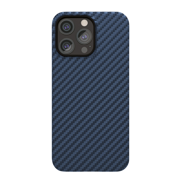 Чехол-накладка VLP Kevlar Сase with MagSafe для смартфона iPhone 15 Pro Max (Цвет: Dark Blue)