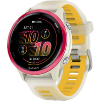 Умные часы Garmin Forerunner 570 42mm (Цвет: Bone Raspberry Mango)