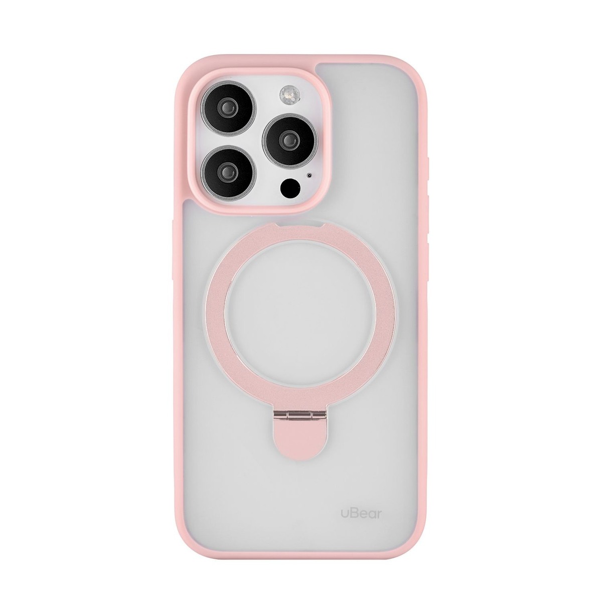 Чехол-накладка uBear Clip Mag Case для смартфона Apple iPhone 15 Pro (Цвет: Light Rose)