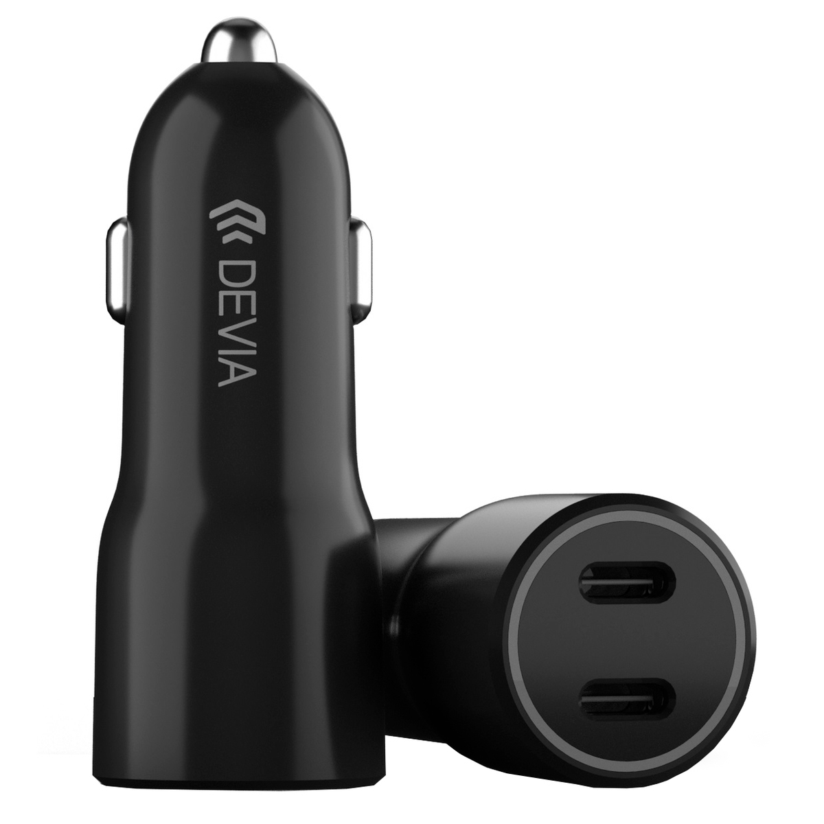 АЗУ Devia Smart Series PD 40W 2C Fast Car Charger, черный