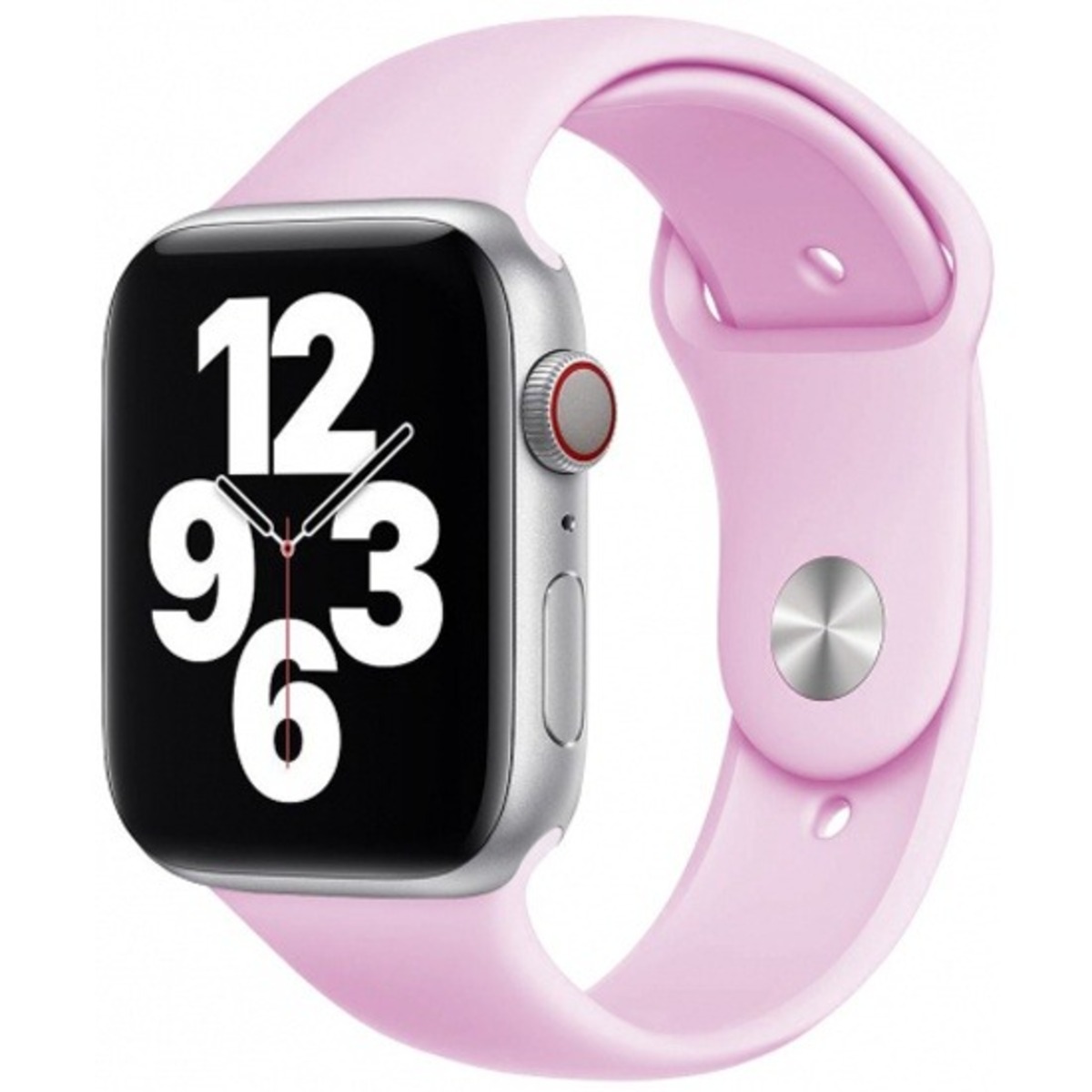 Ремешок силиконовый VLP Silicone Band Soft Touch для Apple Watch 38 / 40 mm (Цвет: Pink)