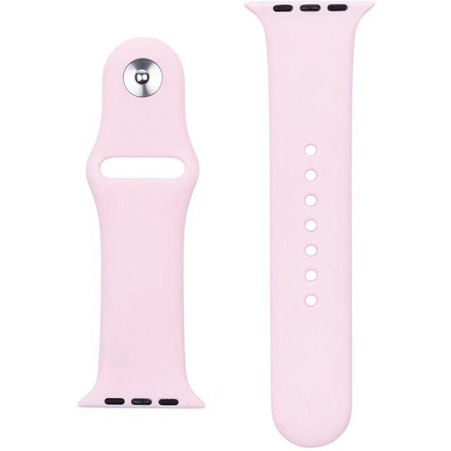 Ремешок силиконовый VLP Silicone Band Soft Touch для Apple Watch 38/40 mm (Цвет: Pink)