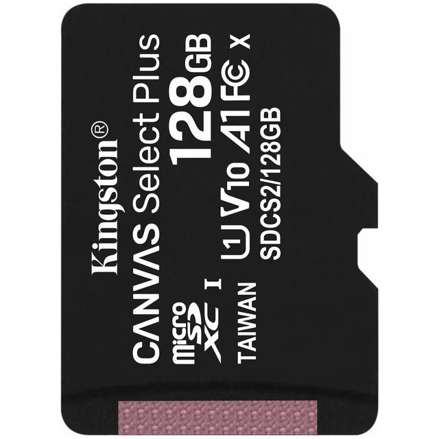 Карта памяти Kingston Canvas Select Plus 128Gb microSDXC UHS-I U1, черный