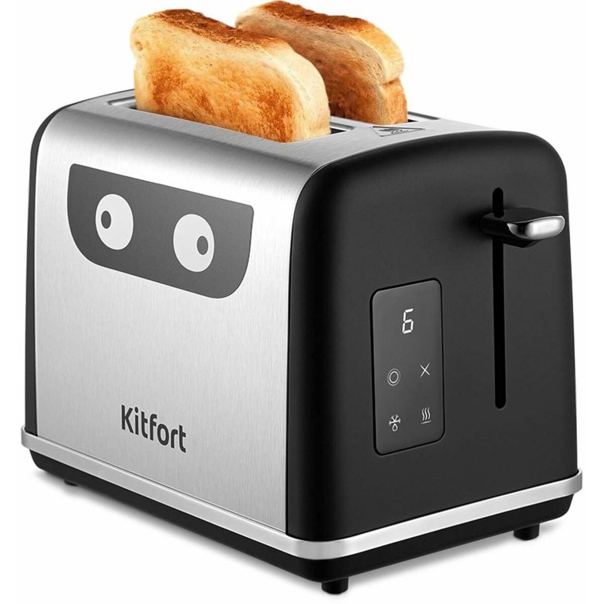 Тостер Kitfort КТ-6221 (Цвет: Inox/Black)
