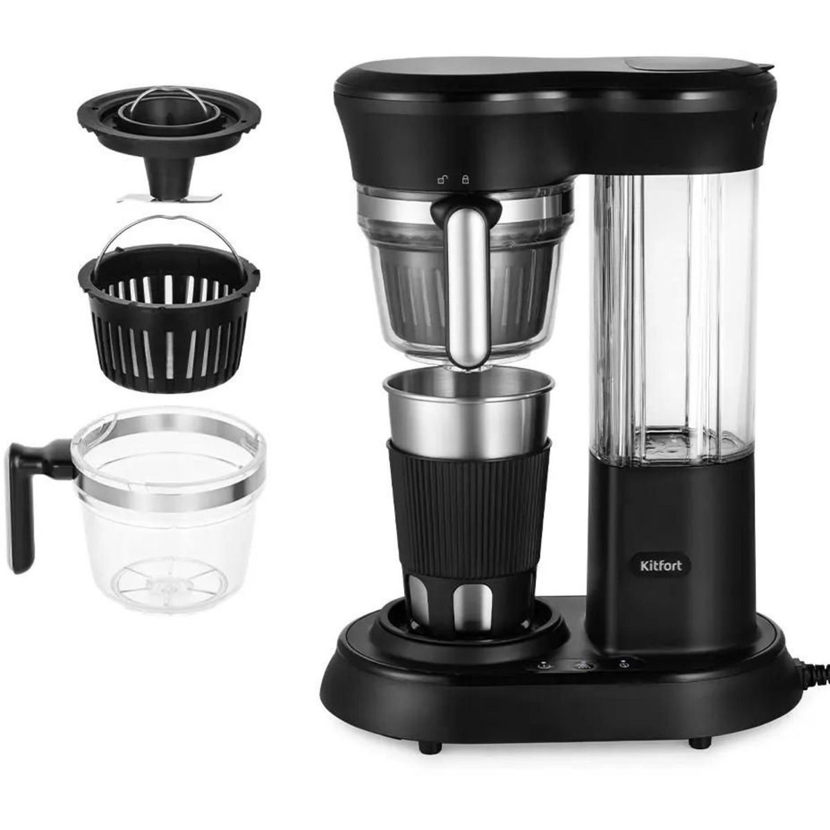 Кофемашина Kitfort КТ-7141 (Цвет: Black)