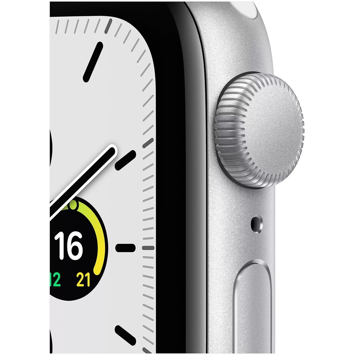 Умные часы Apple Watch SE (2022) 44mm Aluminum Case with Sport Band S / M (Цвет: Silver / White)