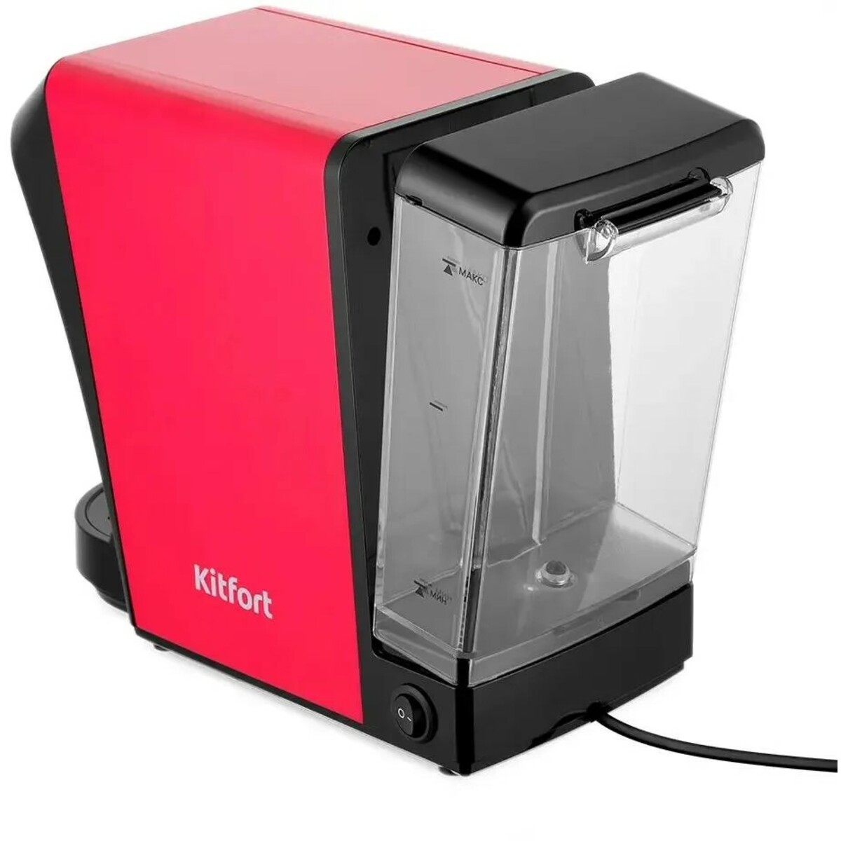 Кофемашина Kitfort КТ-7227 (Цвет: Red / Black)