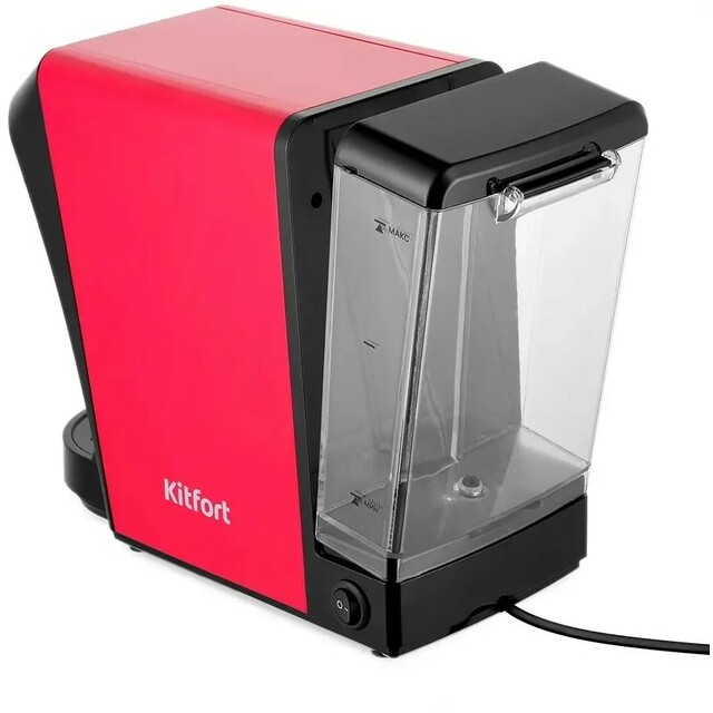 Кофемашина Kitfort КТ-7227 (Цвет: Red / Black)