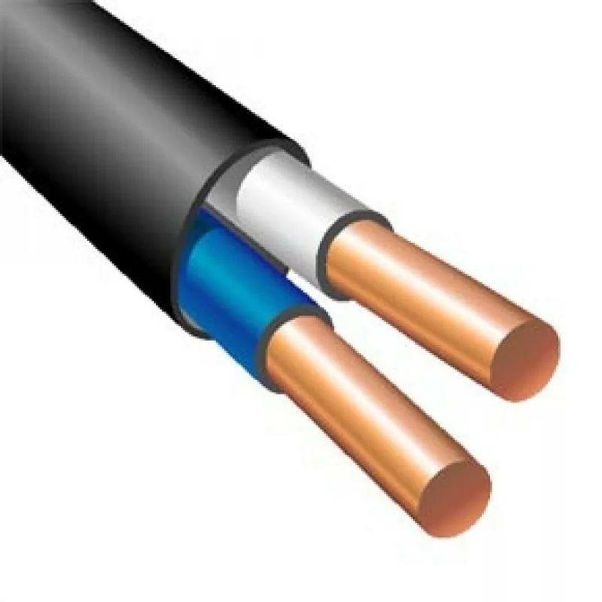 Кабель ВВГ-Пнг(А) 2х2.5 ОК (N) 0.66кВ (уп.100м) Кабэкс