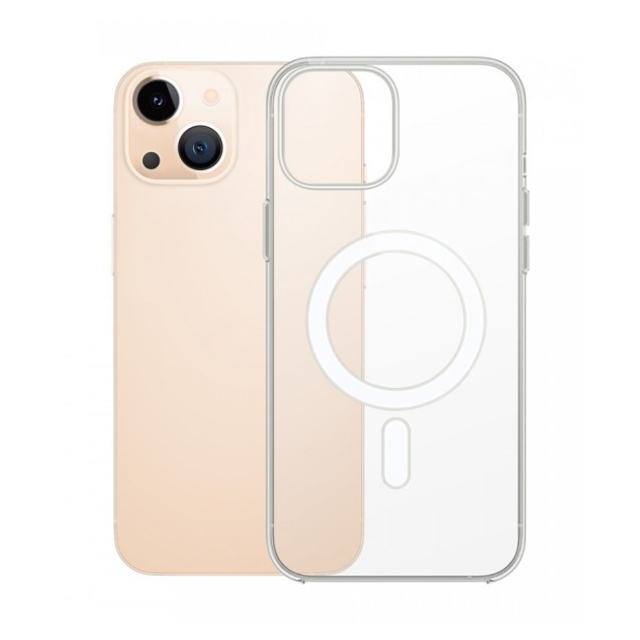 Чехол противоударный Devia Pure Clear Magnetic Shockproof Case для iPhone 13 (Цвет: Crystal Clear)