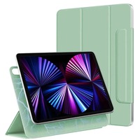 Чехол-книжка Comma Rider Series Double Sides Magnetic Case with Penсil slot для iPad Pro 12.9  (2022) (Цвет: Light Green)