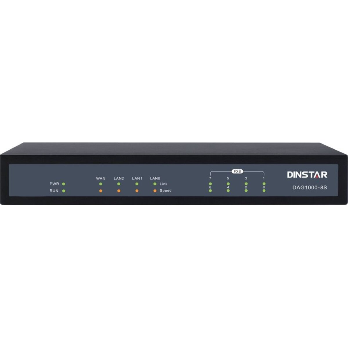 Шлюз IP Dinstar DAG1000-8S, черный