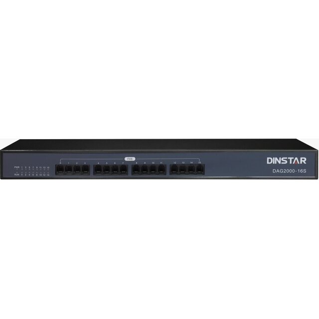 Шлюз IP Dinstar DAG2000-16S, черный