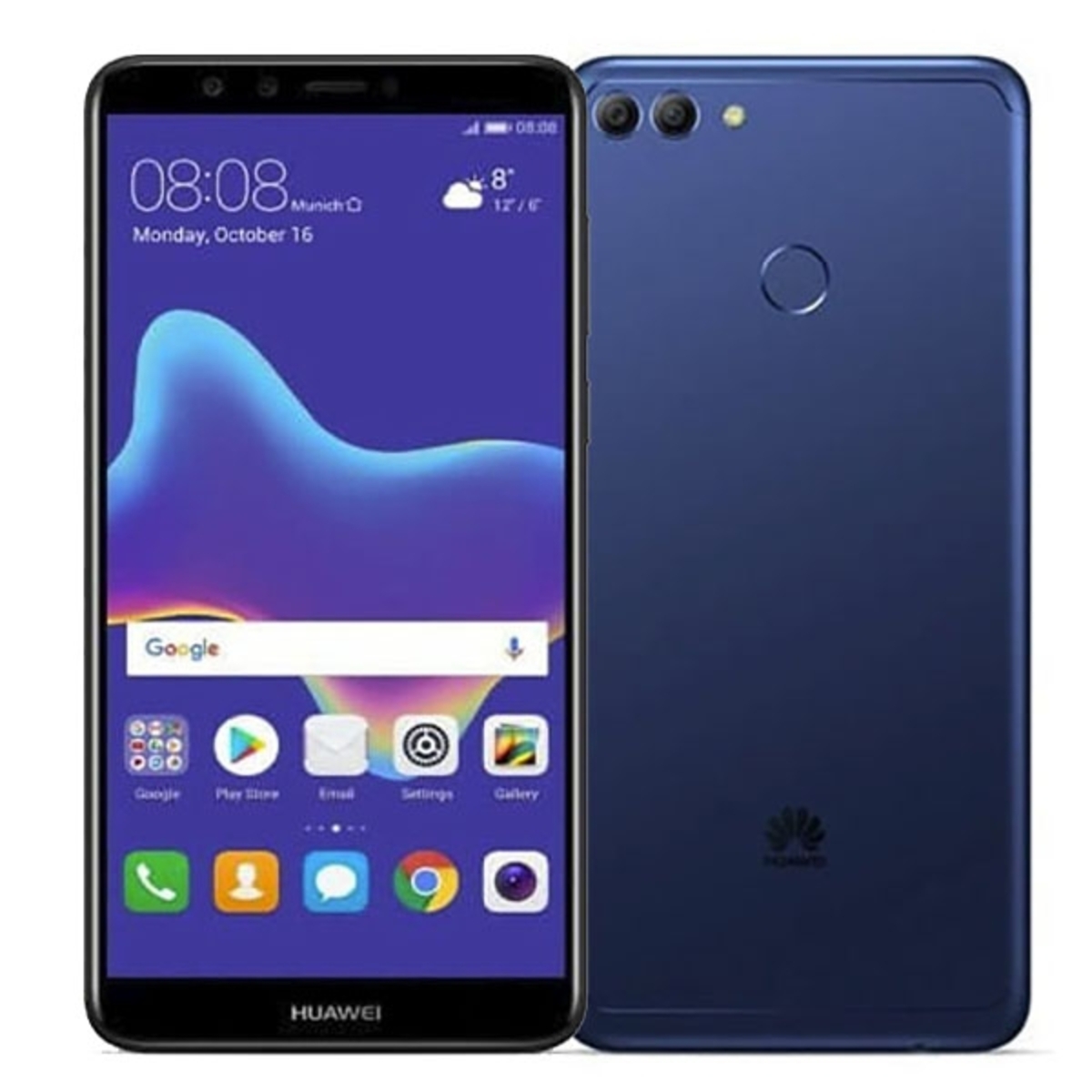 Купить Смартфон Huawei Y9 (2018) 32Gb (Цвет: Blue) FLA-LX1 (RU) в СПб  недорого | Выгодные цены на Смартфон Huawei Y9 (2018) 32Gb (Цвет: Blue)  FLA-LX1 (RU), покупка в кредит (Артикул 00043633)