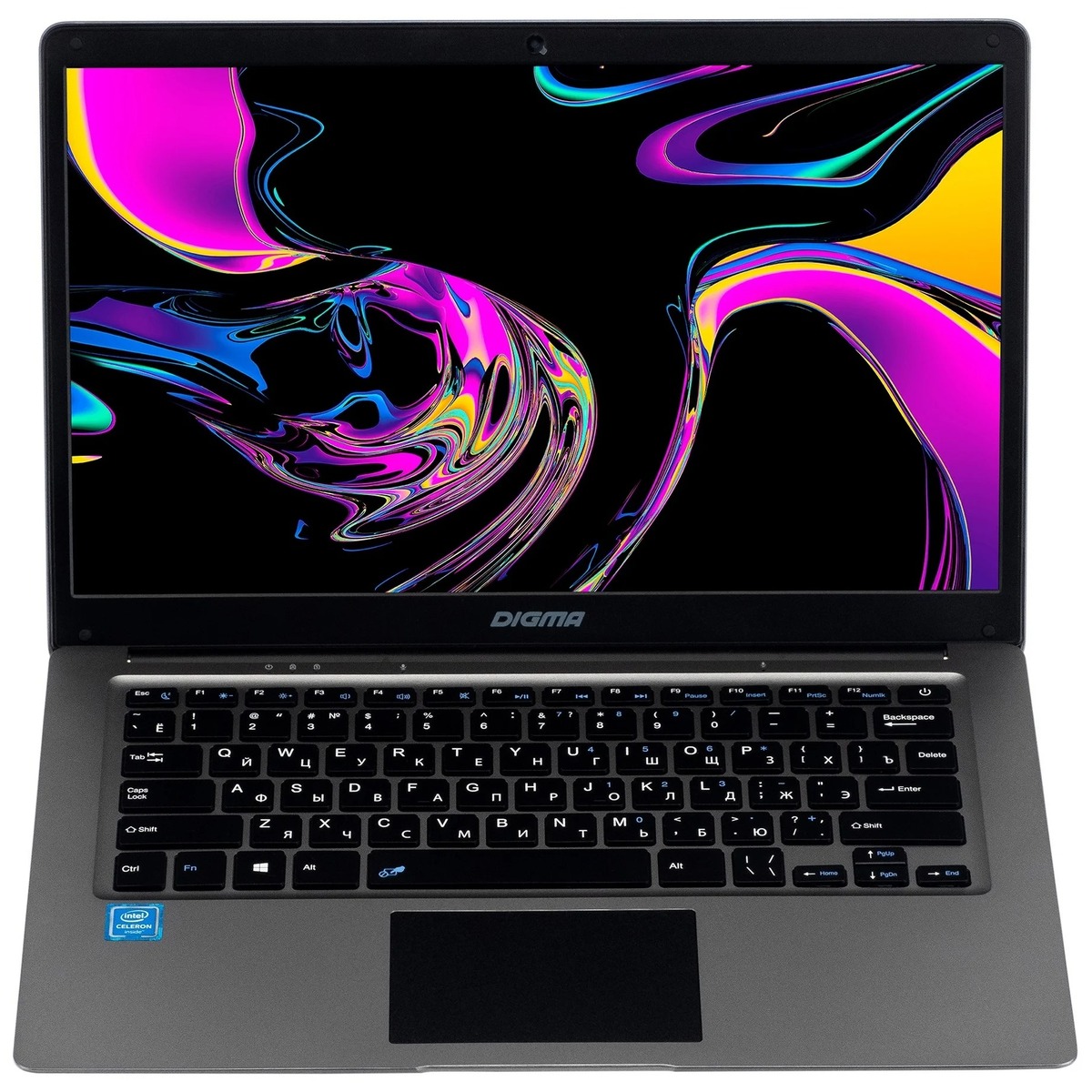 Ноутбук Digma EVE 14 C411 Celeron N3350 / 4Gb / SSD128Gb / Intel HD Graphics 500 / 14.1 / IPS / FHD (1920x1080) / Windows 10 Home Single Language 64 / dk.grey / WiFi / BT / Cam / 5000mAh