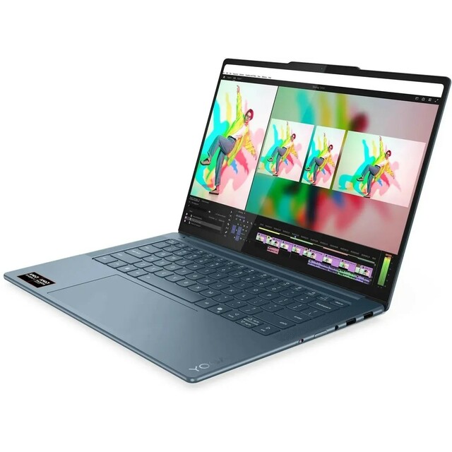 Ноутбук Lenovo Yoga Pro 7 14AKP10 (Ryzen AI 7 350 2Ghz/32Gb LPDDR5x/SSD1Tb/AMD Radeon 860M/14.5 /noOS/turquoise) (83KG0013RK)