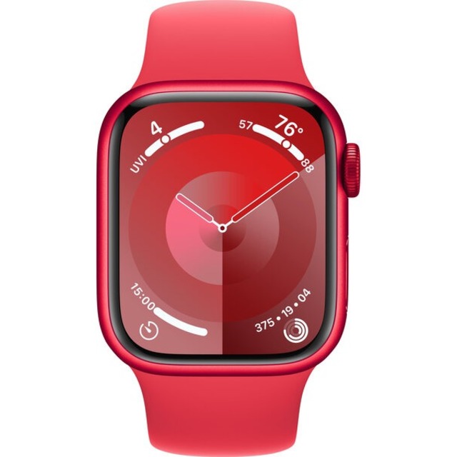 Умные часы Apple Watch Series 9 45mm Aluminum Case with Sport Band S / M (Цвет: Red)