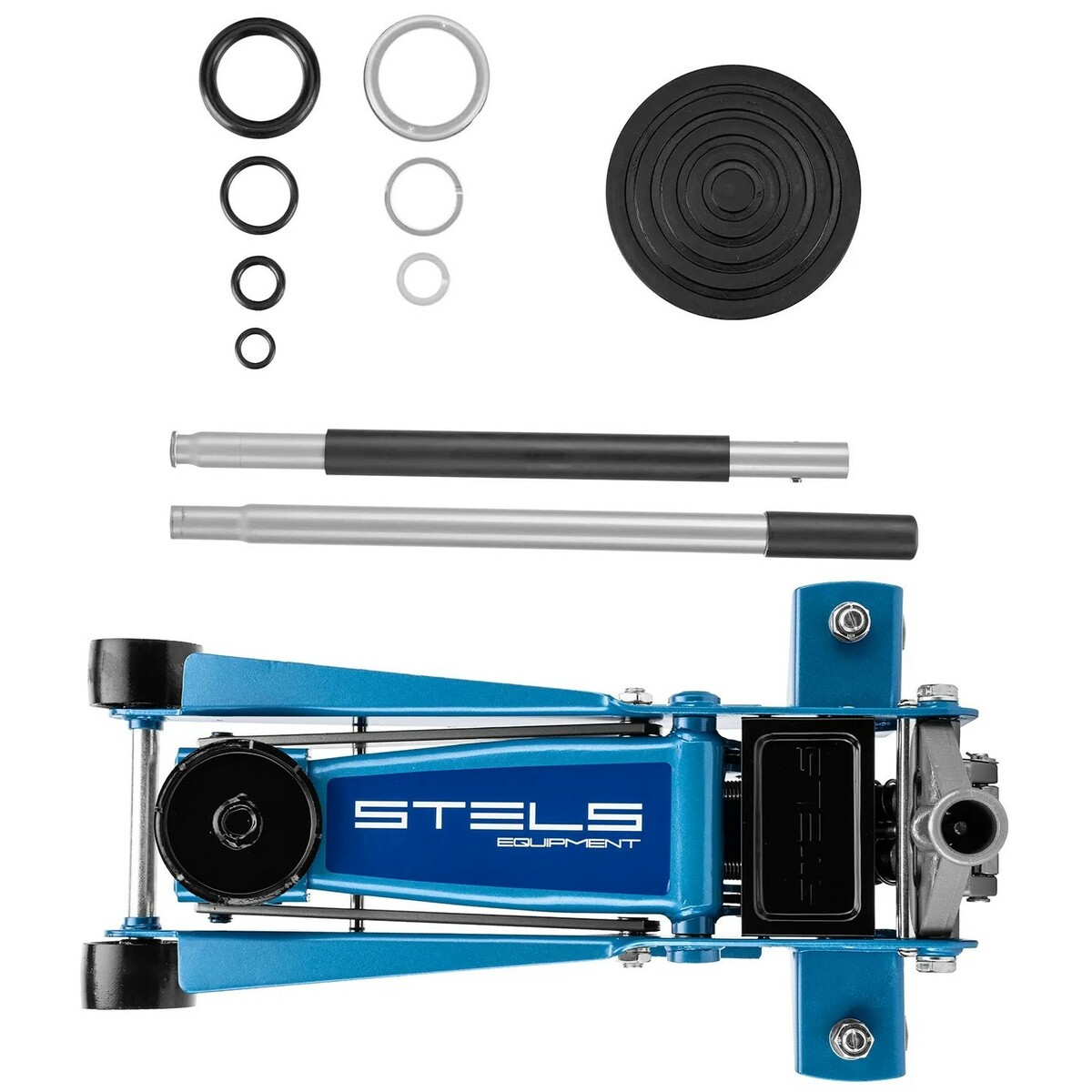 Домкрат гидравлический подкатной Stels Equpment 51133 (Цвет: Blue)