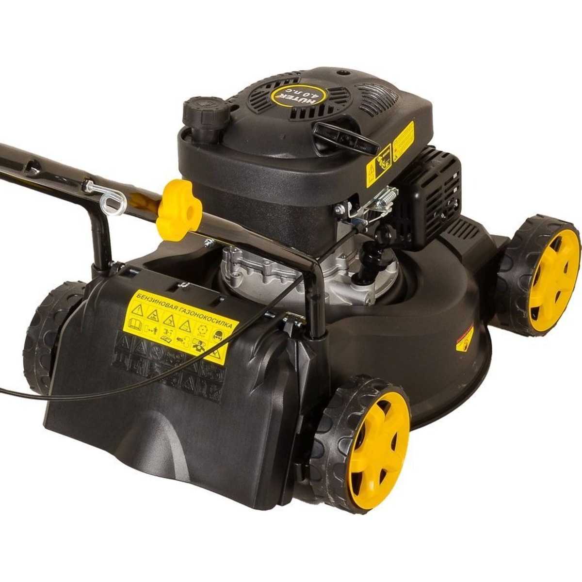 Газонокосилка бензиновая Huter GLM-3.5 LT (Цвет: Black / Yellow)