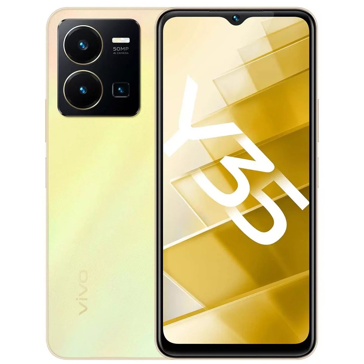 Смартфон Vivo Y35 4 / 128Gb (Цвет: Dawn Gold)