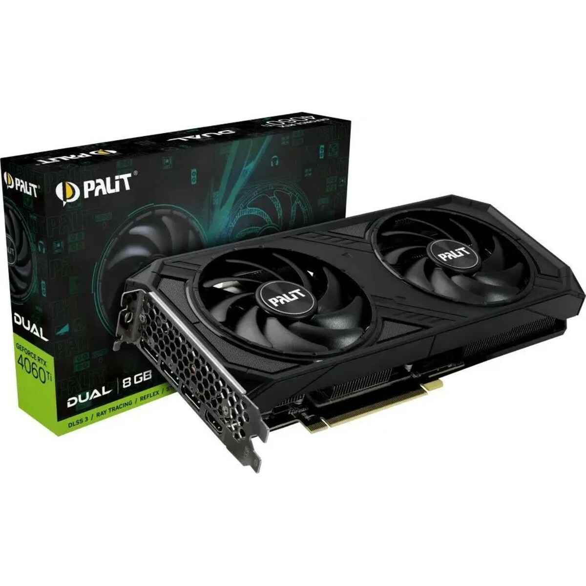 Видеокарта Palit GeForce RTX 4060TI Dual 8Gb (NE6406T019P1-1048D)