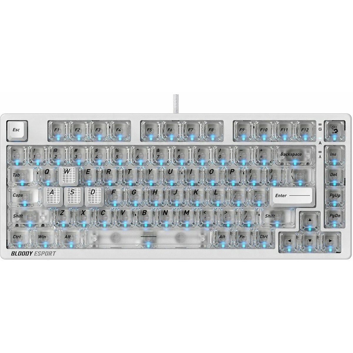 Клавиатура A4Tech MS76 механическая, белый 
