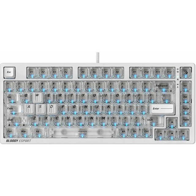 Клавиатура A4Tech MS76 механическая, белый 