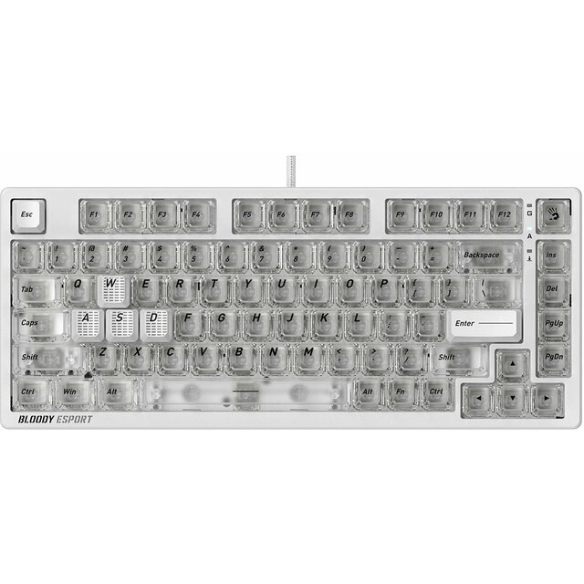 Клавиатура A4Tech MS76 механическая, белый 