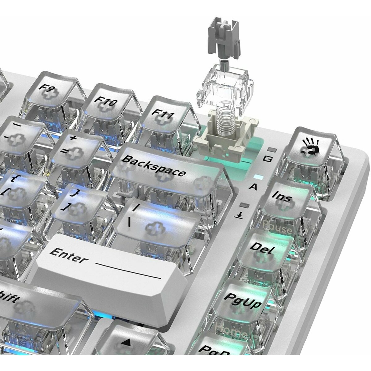 Клавиатура A4Tech MS76 механическая, белый 