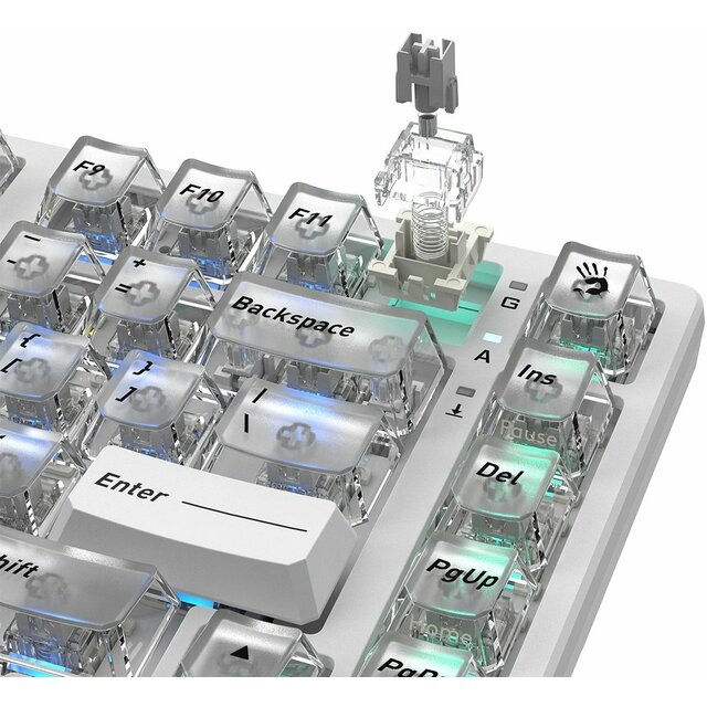 Клавиатура A4Tech MS76 механическая, белый 